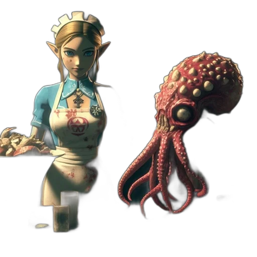 staff, creature, jewelry, crown transparent PNG cut-out