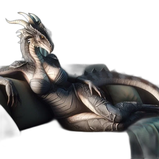 dragon, creature, animal, sword transparent PNG cut-out