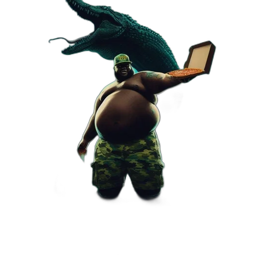dragon, creature, animal, staff transparent PNG cut-out