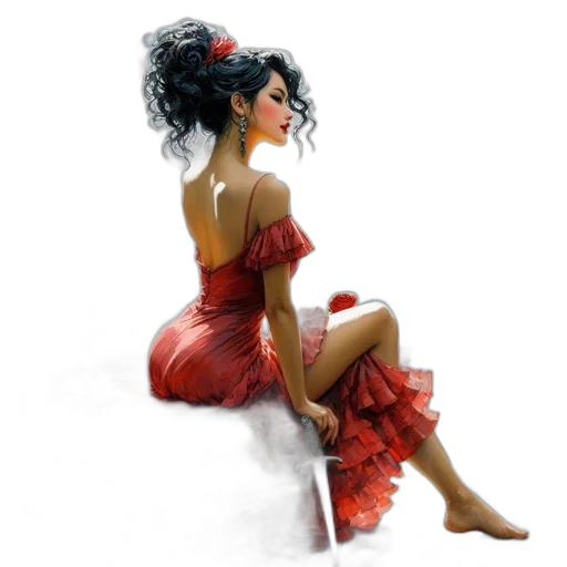 dress, concept art, fantasy art, photorealistic transparent PNG cut-out