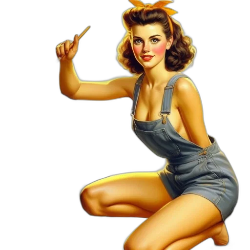 dress, staff, jewelry, photorealistic transparent PNG cut-out