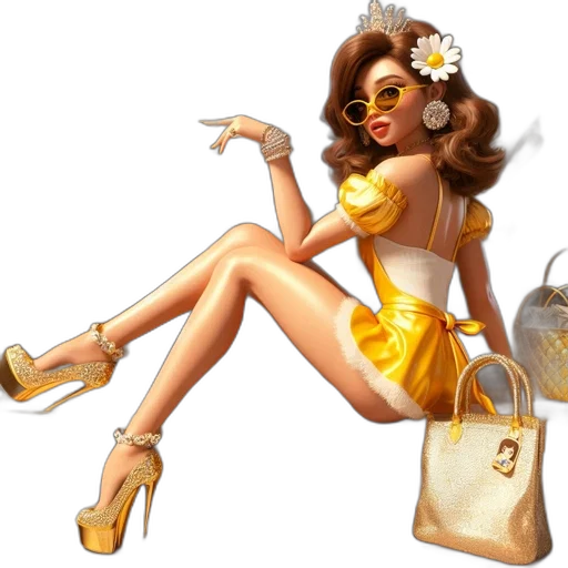 jewelry, dress, cartoon, concept art transparent PNG cut-out