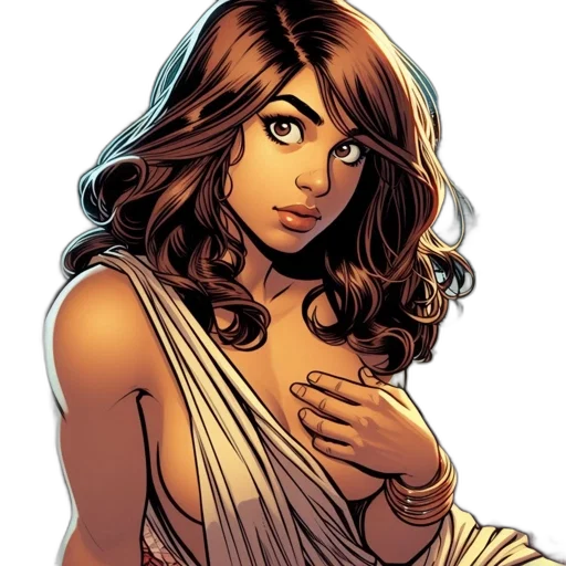 comic book art, concept art, cartoon, fantasy art transparent PNG cut-out