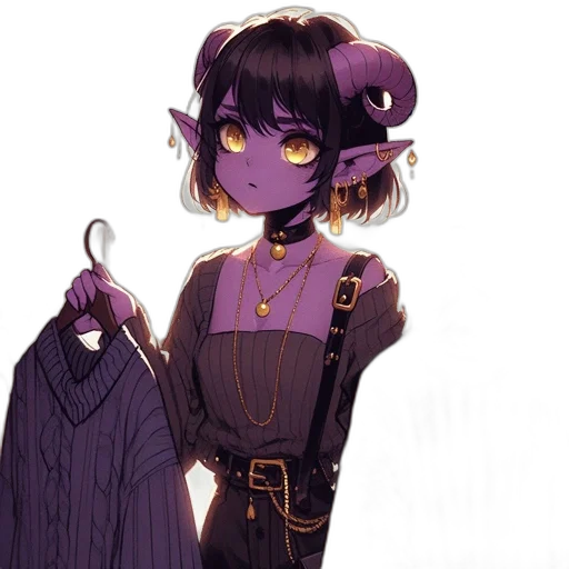 staff, dress, mask, creature transparent PNG cut-out