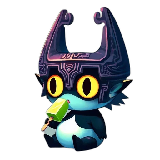 staff, dragon, mask, creature transparent PNG cut-out
