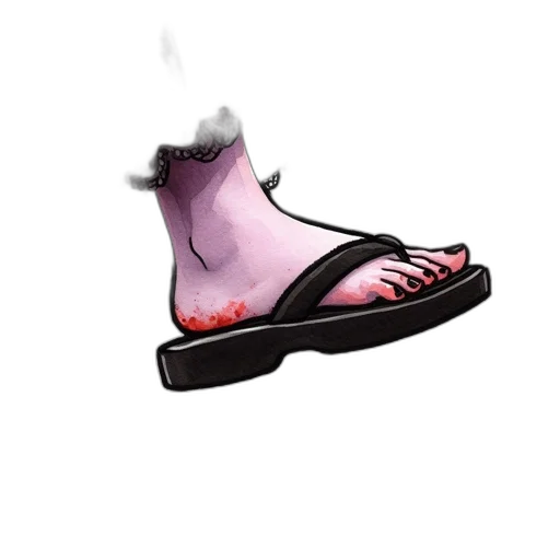 shoes, weapon, vaporwave, concept art transparent PNG cut-out