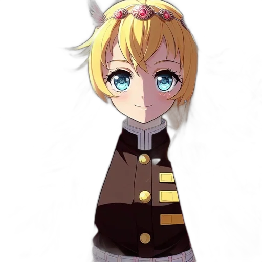 staff, crown, jacket, face transparent PNG cut-out