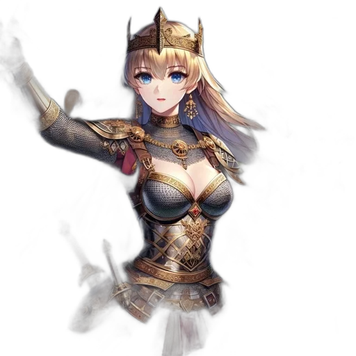 dragon, crown, weapon, sword transparent PNG cut-out