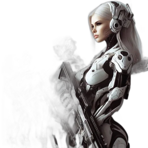 robot, concept art, fantasy art, comic book art transparent PNG cut-out