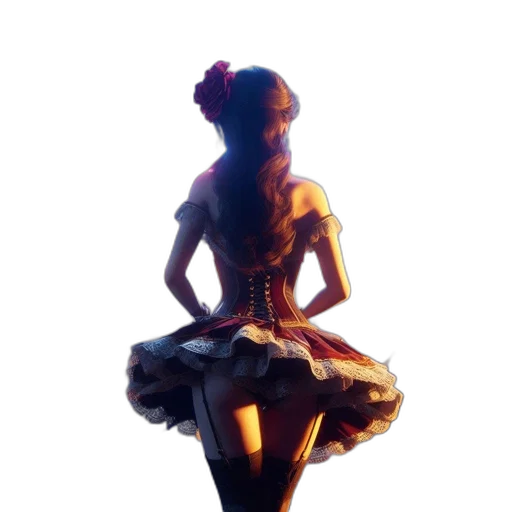 dress, crown, robot, staff transparent PNG cut-out