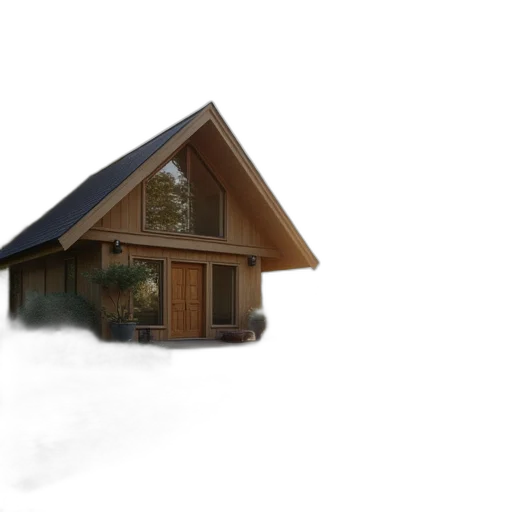 building, furniture, umbrella, 3d render transparent PNG cut-out