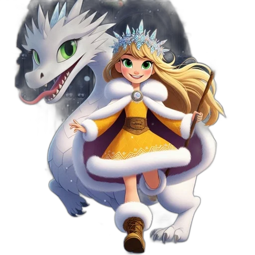 dragon, crown, animal, creature transparent PNG cut-out