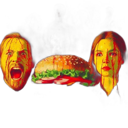 food, face, concept art, photorealistic transparent PNG cut-out