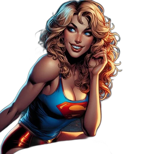 comic book art, concept art, cartoon, photorealistic transparent PNG cut-out