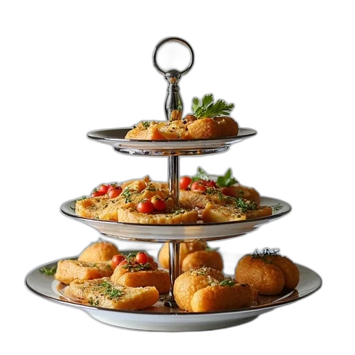 food, jewelry, tiered, serving transparent PNG cut-out