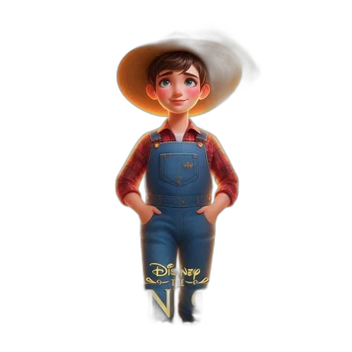 hat, staff, 3d render, concept art transparent PNG cut-out