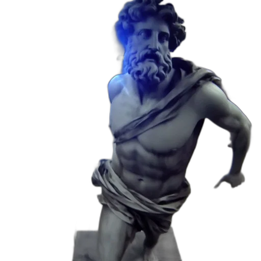 face, creature, 3d render, vaporwave transparent PNG cut-out