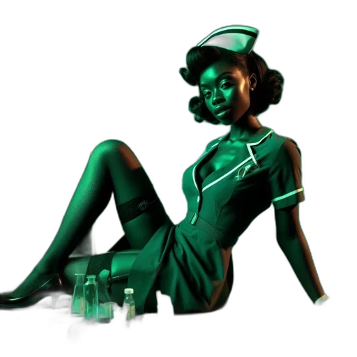 dress, robot, staff, concept art transparent PNG cut-out