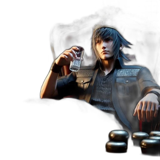 jacket, weapon, concept art, photorealistic transparent PNG cut-out