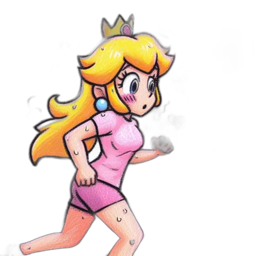 dress, crown, staff, pixel art transparent PNG cut-out