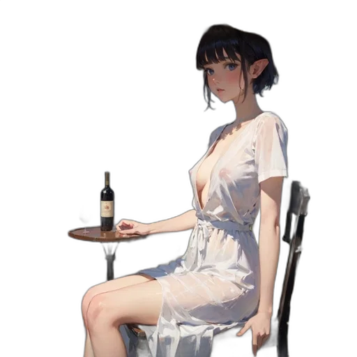 dress, robot, food, bottle transparent PNG cut-out