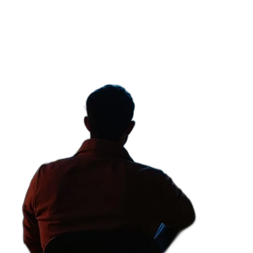 jacket, staff, face, robot transparent PNG cut-out