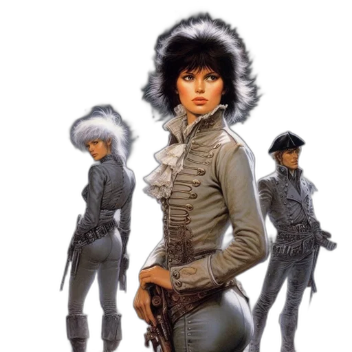jacket, concept art, comic book art, fantasy art transparent PNG cut-out