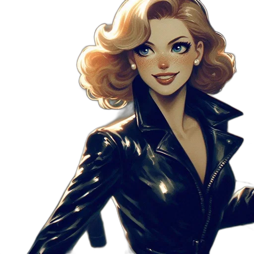 jacket, comic book art, concept art, cartoon transparent PNG cut-out