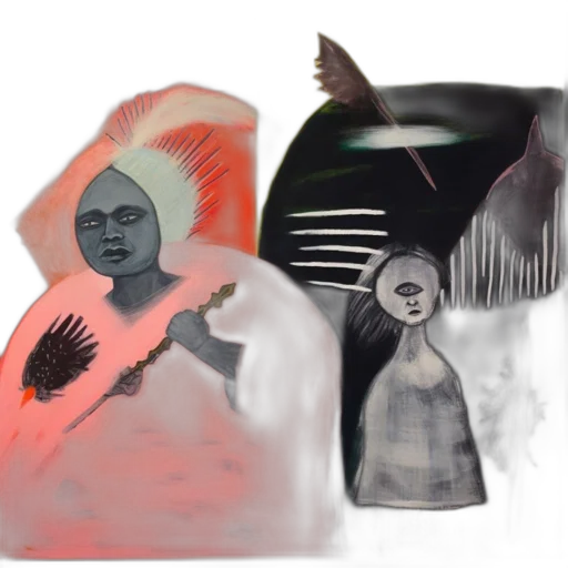 mask, bottle, concept art, vaporwave transparent PNG cut-out