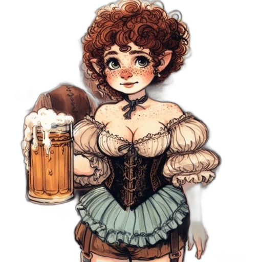 dress, bottle, fantasy art, concept art transparent PNG cut-out