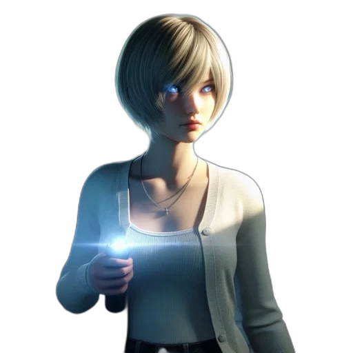 staff, robot, jacket, weapon transparent PNG cut-out
