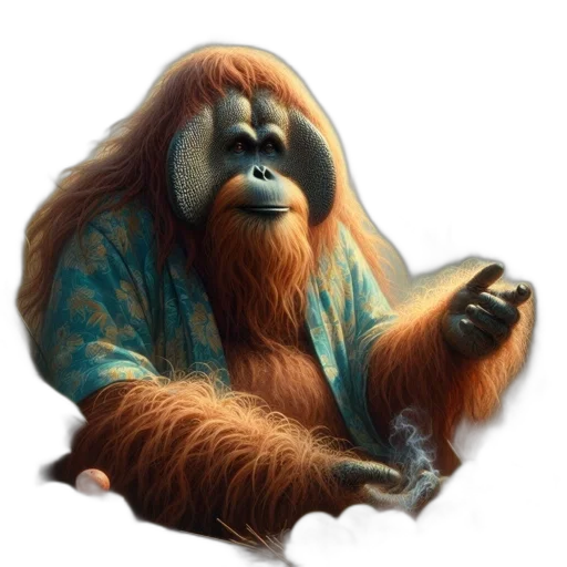 animal, creature, staff, hair transparent PNG cut-out