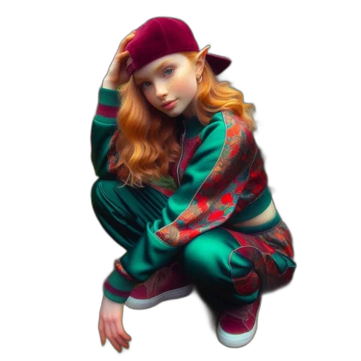 jacket, hat, dress, face transparent PNG cut-out