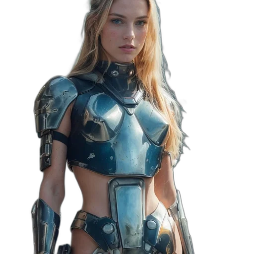 robot, dress, sword, weapon transparent PNG cut-out