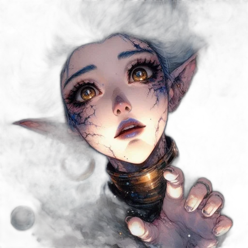 staff, mask, face, creature transparent PNG cut-out