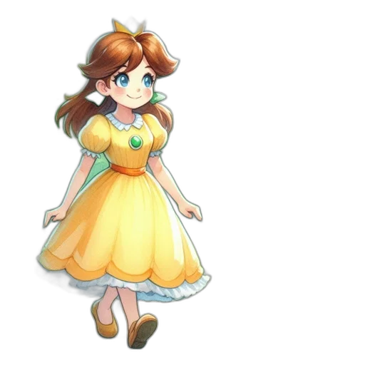 dress, staff, crown, concept art transparent PNG cut-out