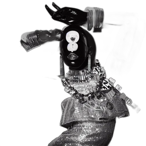 mask, jewelry, robot, crown transparent PNG cut-out