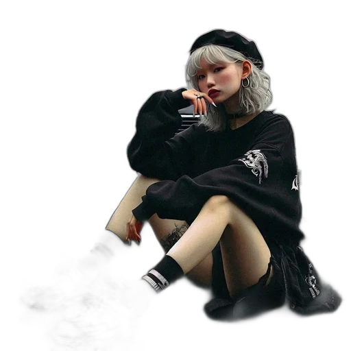 jacket, hat, creature, face transparent PNG cut-out