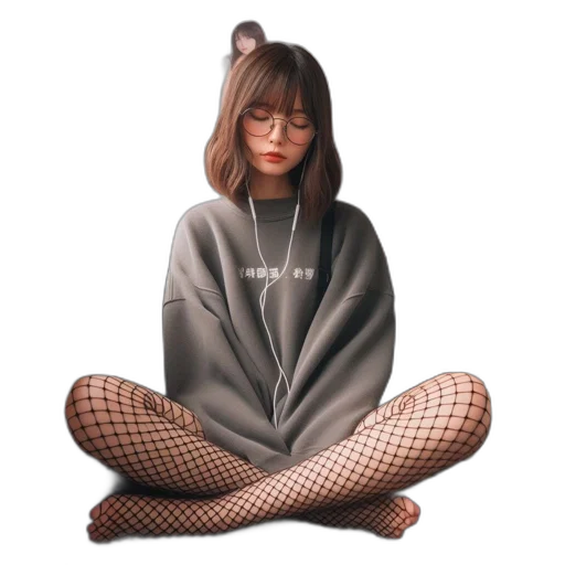 jacket, hair, dress, umbrella transparent PNG cut-out