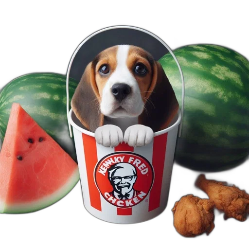 food, animal, hat, photorealistic transparent PNG cut-out