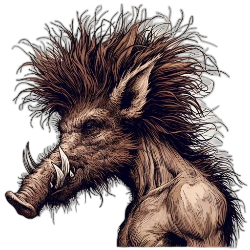hair, animal, creature, dragon transparent PNG cut-out