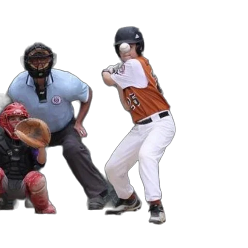 concept art, baseball, player, orange transparent PNG cut-out