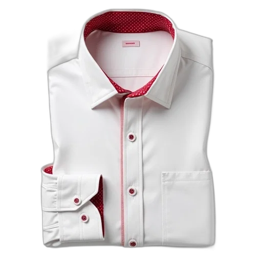jacket, red, white, shirt transparent PNG cut-out