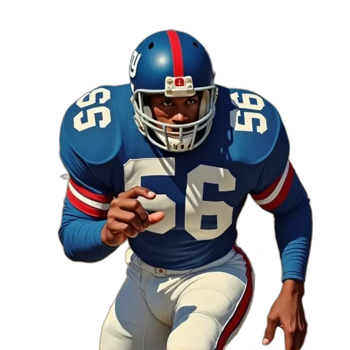 concept art, football, player, blue transparent PNG cut-out