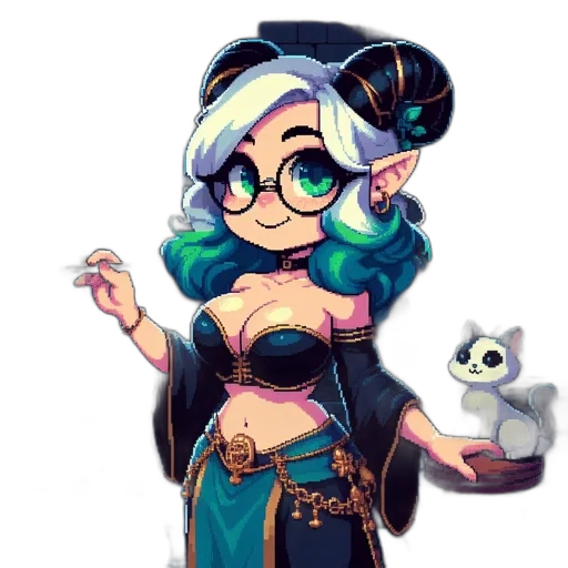 staff, fantasy art, pixel art, concept art transparent PNG cut-out