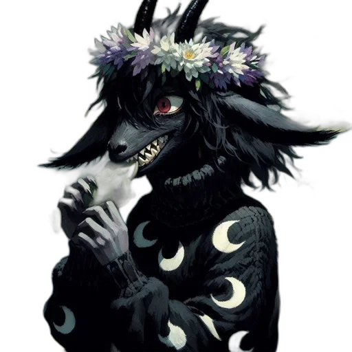 mask, staff, dress, creature transparent PNG cut-out
