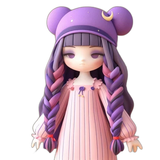 hat, dress, creature, 3d render transparent PNG cut-out
