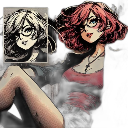 mask, face, hair, comic book art transparent PNG cut-out