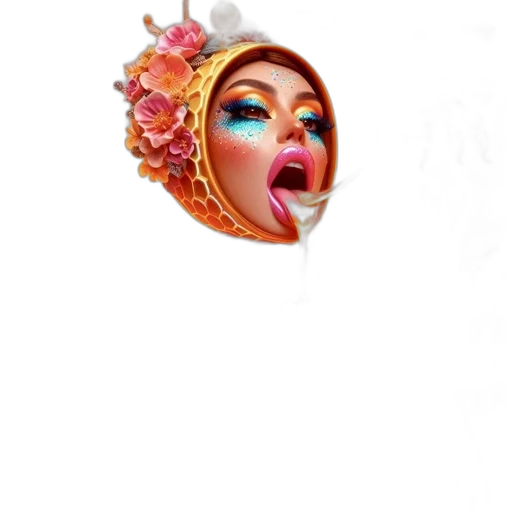 mask, face, crown, creature transparent PNG cut-out