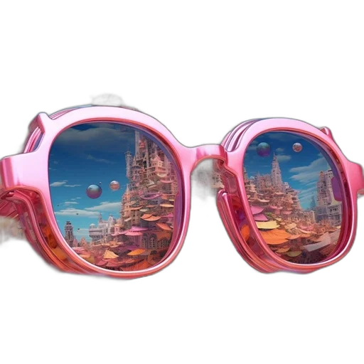 vaporwave, cyberpunk, 3d render, concept art transparent PNG cut-out